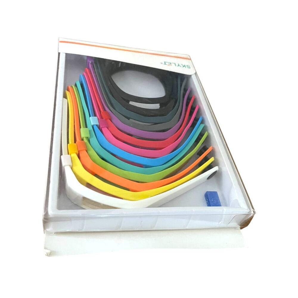 Skylet Pack of 13 Fitbit Replacement Wrist Bands Rainbow Assorted New